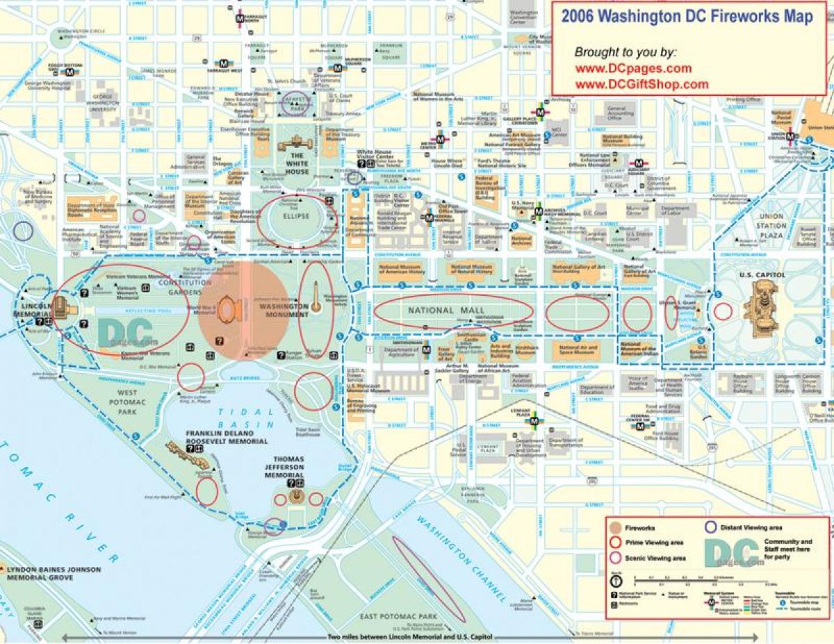 peta dari capitol hill dan gedung putih