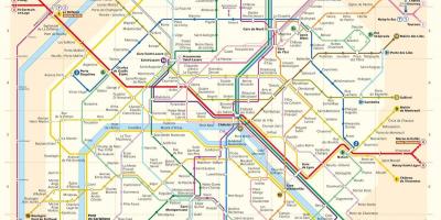 Washington dc metro peta dengan jalan-jalan