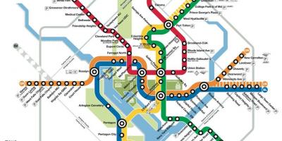 Dc metro peta kereta bawah tanah