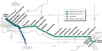Garis hijau dc metro peta