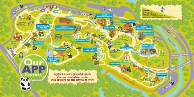 Kebun binatang nasional washington dc peta