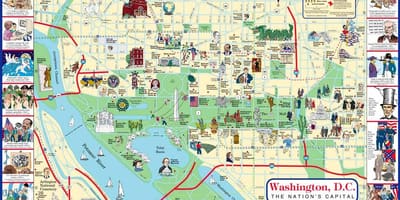 Peta washington dc perjalanan